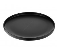 Тарілка десертна Ardesto Trento, 20,5 см, чорна, кераміка